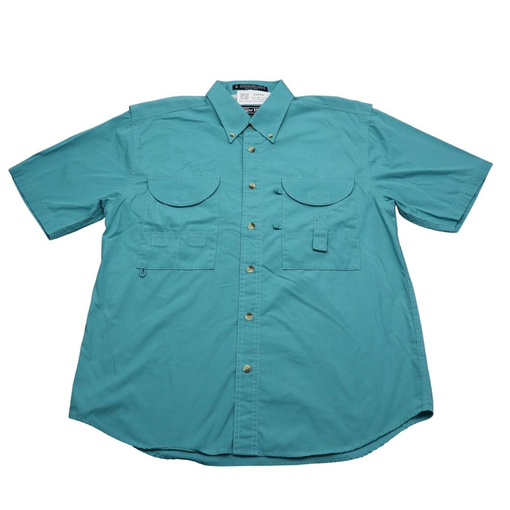 Tiger Hill Shirt Mens S Key West Florida Performance Poplin Fishing Vented